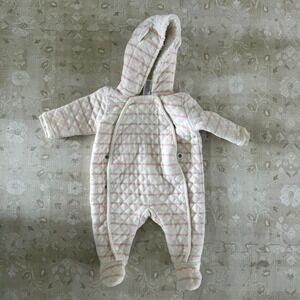 WHITE AND PINK ONESIE